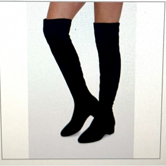 NEW Forever 21 Faux Suede Brown Over-the-Knee Boots NWOB - Picture 1 of 6